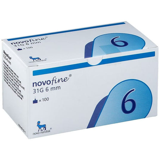 Novofine Pennaalden 0.25mm x 6mm 31G – Comfortabele en Pijnloze Insuline-Injecties