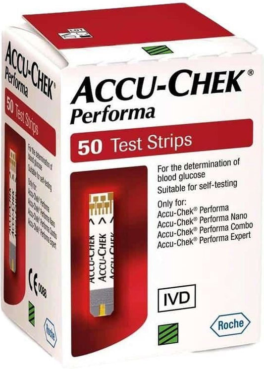 Accu-Chek Performa Teststrips – 50 Stuks voor Nauwkeurige en Eenvoudige Glucosemetingen