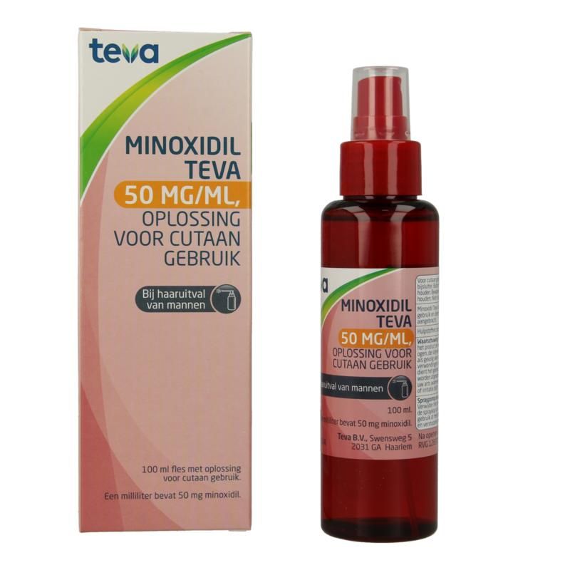 Minoxidil Teva 50 mg/ml - 100ml Sterke Haargroeimiddel Oplossing tegen Haaruitval