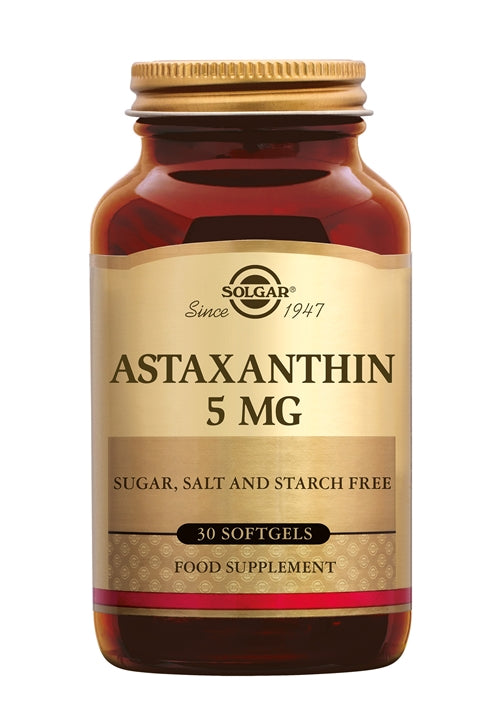 Solgar Astaxanthin 5 mg – Natuurlijke Antioxidant uit Alg Haematococcus Pluvialis