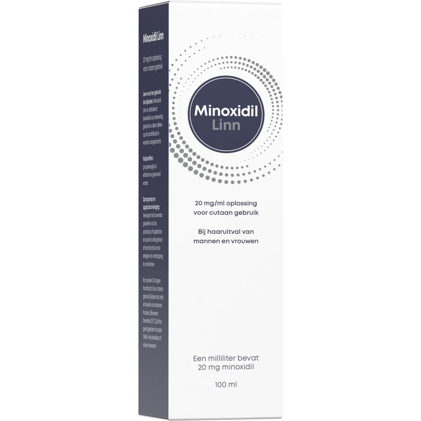 Minoxidil Linn 2% 100ml - Stop Haaruitval en Stimuleer Groeikrachtig Haar