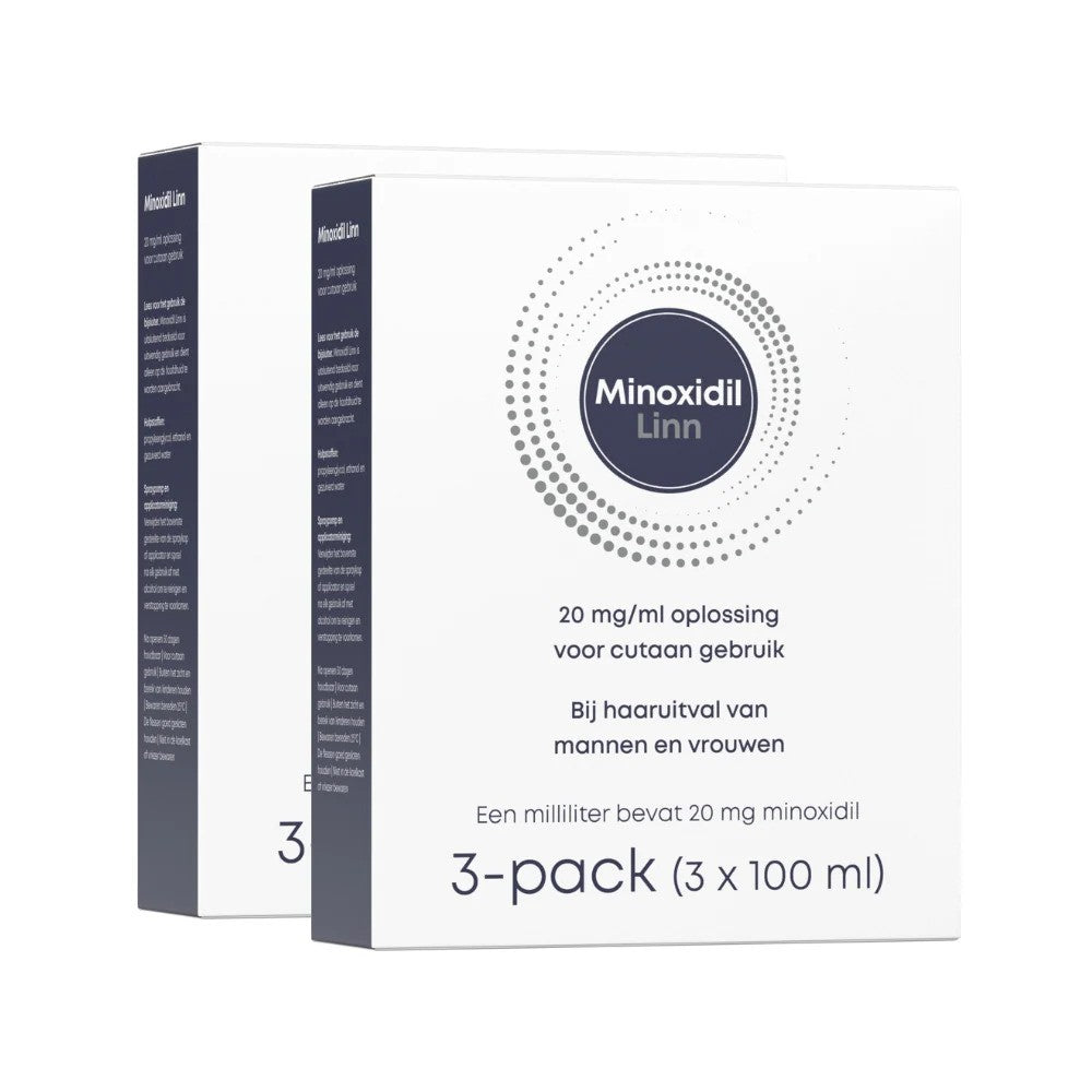 Minoxidil Linn 2% 300ml - Stop Haaruitval en Stimuleer Groeikrachtig Haar