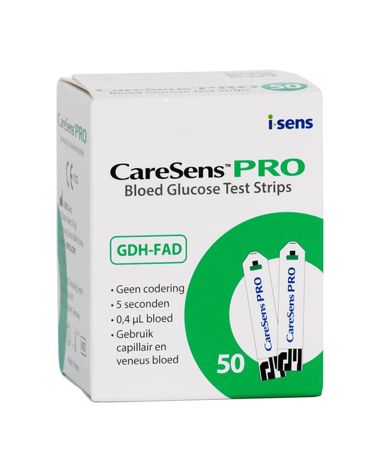 CareSens Pro Teststrips – 50 Stuks voor Betrouwbare Glucose- en Ketonenmetingen