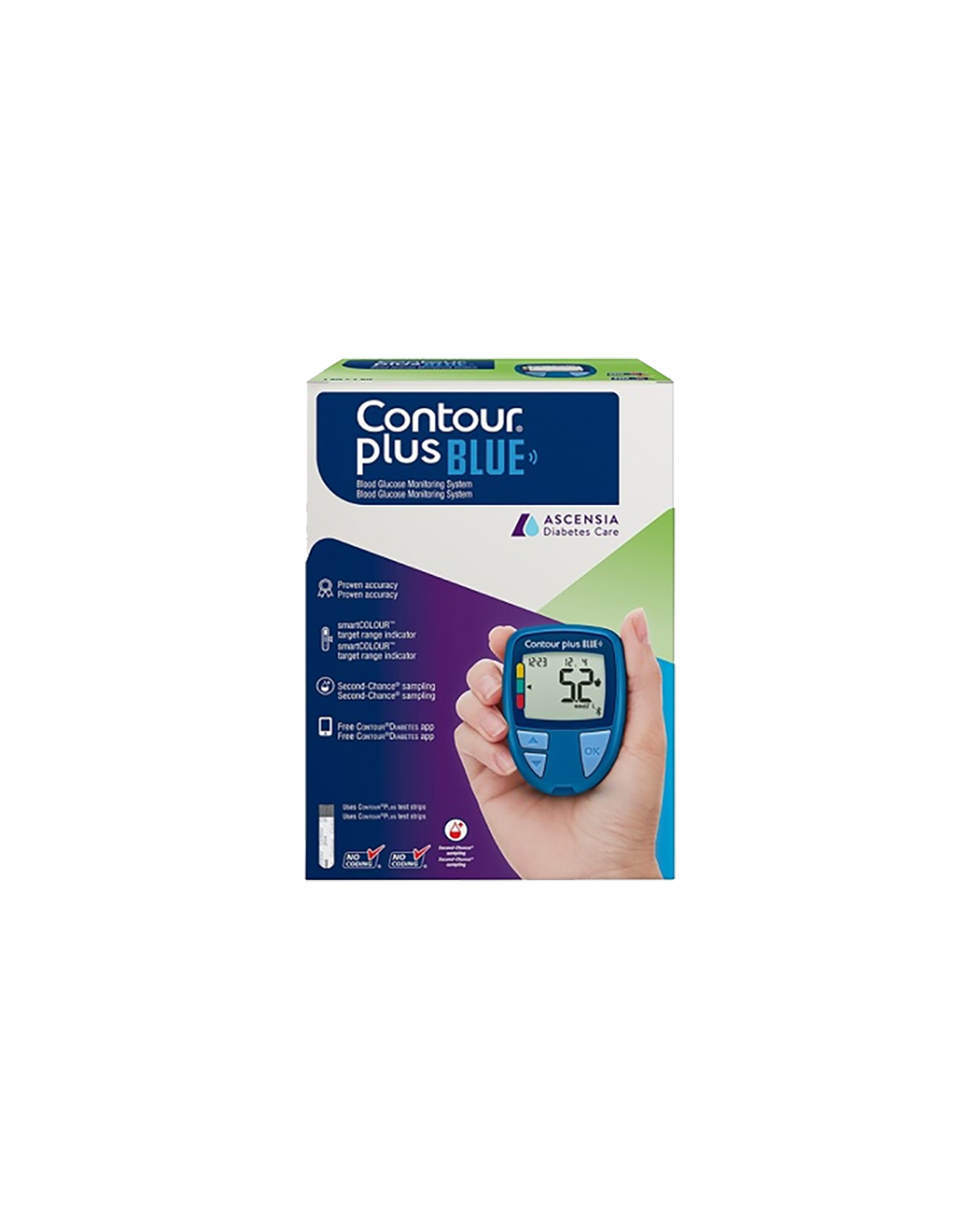 Contour Plus BLUE Glucosemeter – Nauwkeurige en Gebruiksvriendelijke Bloedglucosemetingen